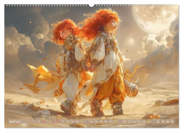 Produktbild: Anmutige Menschen - Atmosph&auml;risch und vertr&auml;umt (Wandkalender 2026 DIN A2 quer), CALVENDO Monatskalender