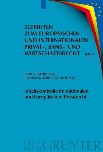 Produktbild: Inhaltskontrolle im nationalen und Europ&auml;ischen Privatrecht