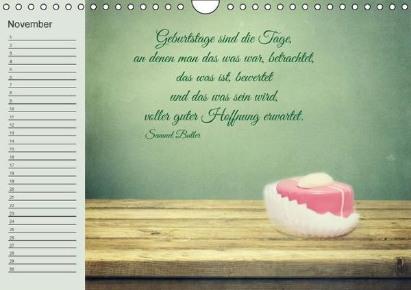 Produktbild: Spruchreifer Geburtstagskalender (Wandkalender immerw&auml;hrend DIN A4 quer)