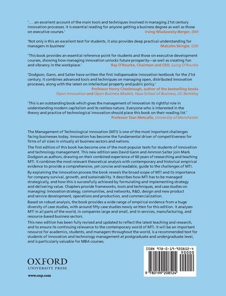 Produktbild: MANAGEMENT TECHNOLOG INNOVATION 2E C