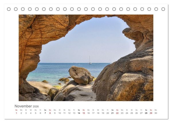 Produktbild: Bretagne - unterwegs mit Julia Hahn (Tischkalender 2026 DIN A5 quer), CALVENDO Monatskalender
