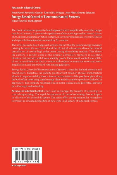 Produktbild: Energy-Based Control of Electromechanical Systems