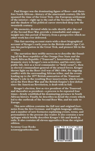 Produktbild: The Memoirs of Paul Kruger