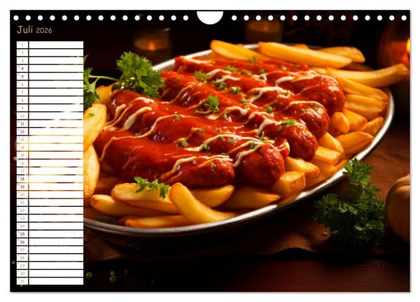 Produktbild: Fastfood &Auml;sthetik (Wandkalender 2026 DIN A4 quer), CALVENDO Monatskalender