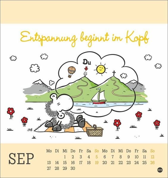 Produktbild: sheepworld Postkartenkalender 2027