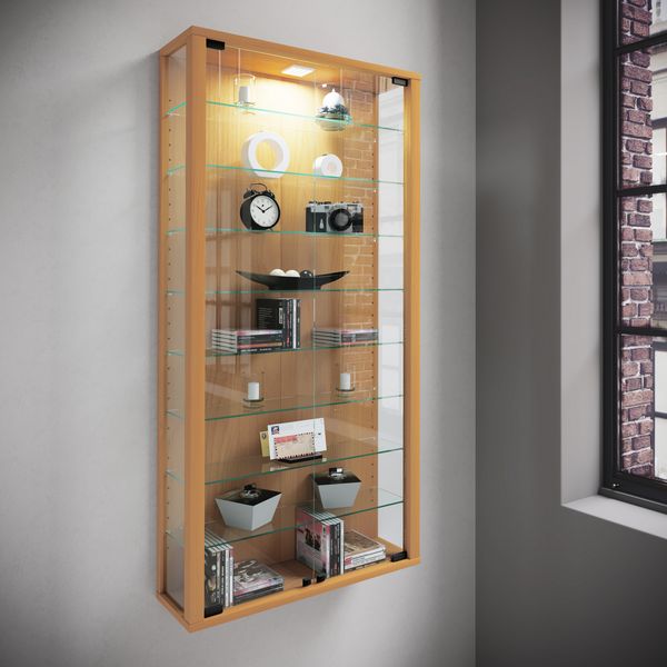 Produktbild: Wandvitrine H&auml;ngevitrine Glasvitrine Vitrosa Maxi