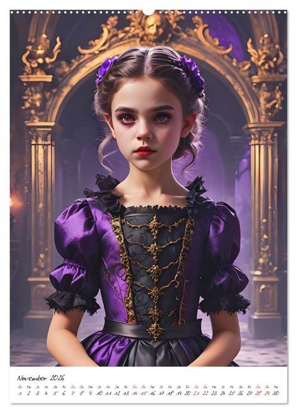 Produktbild: Vampirkinder der Finsternis (Wandkalender 2026 DIN A2 hoch), CALVENDO Monatskalender