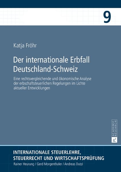 Produktbild: Der internationale Erbfall Deutschland&ndash;Schweiz