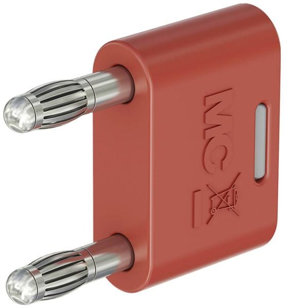 Stäubli KS-4N-19 Verbindungsstecker Rot Stift-Ø: 4mm Stiftabstand: 19mm 1St.