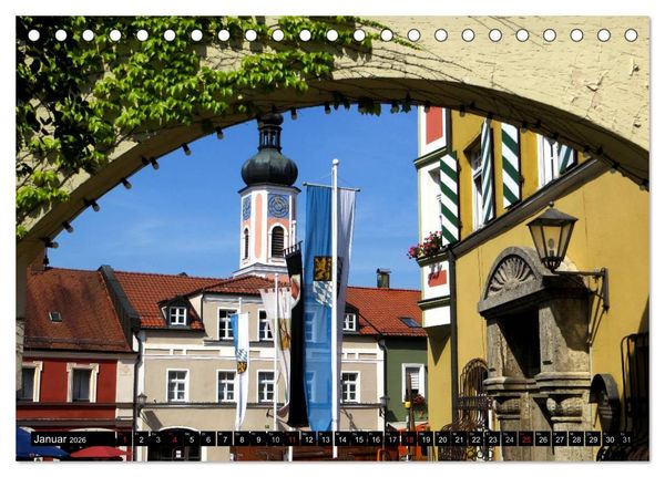 Produktbild: Drachenstadt Furth im Wald (Tischkalender 2026 DIN A5 quer), CALVENDO Monatskalender