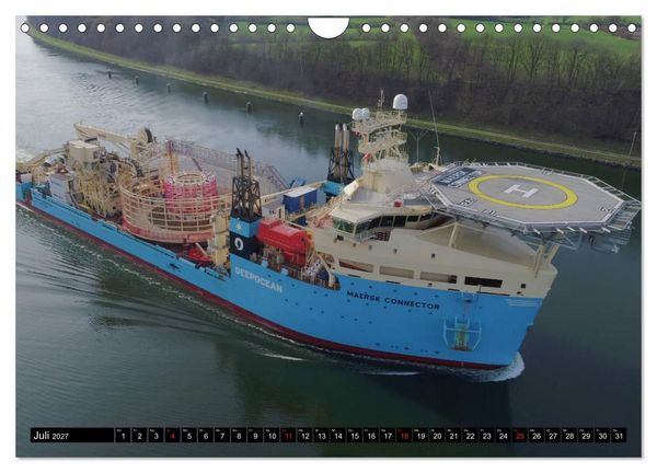 Produktbild: 100 Meter &uuml;ber Grund - Am Nord-Ostsee-Kanal (Wandkalender 2027 DIN A4 quer), CALVENDO Monatskalender