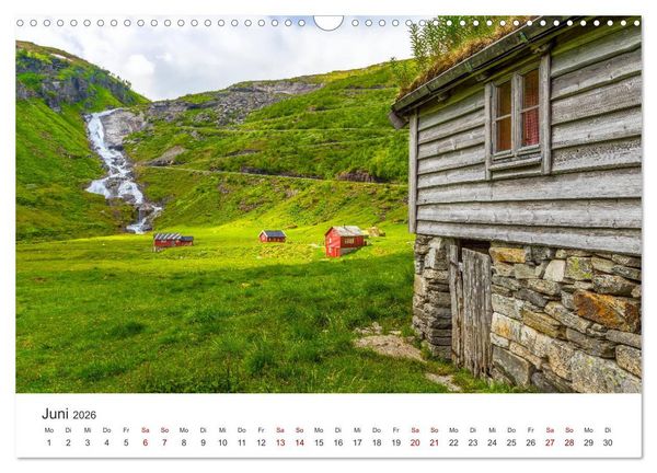 Produktbild: Wasserf&auml;lle in Norwegen (Wandkalender 2026 DIN A3 quer), CALVENDO Monatskalender
