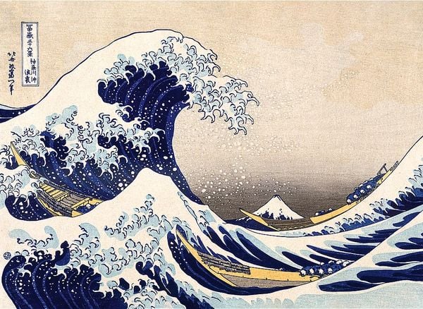 Produktbild: Holz Puzzle 200 - Die Gro&szlig;e Welle in Kanagawa / Hokusai Katsushika