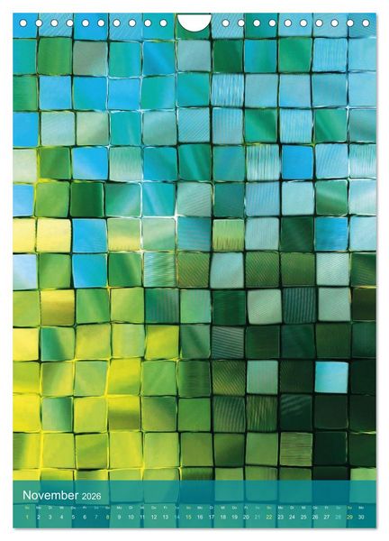 Produktbild: MOSAIK-VISIONEN (Wandkalender 2026 DIN A4 hoch), CALVENDO Monatskalender
