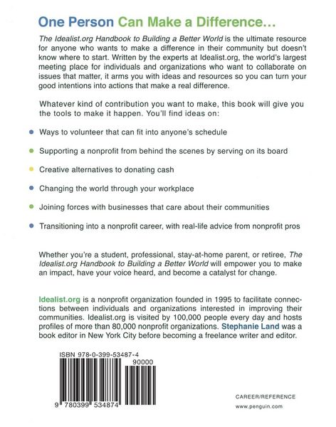 Produktbild: The Idealist.org Handbook to Building a Better World