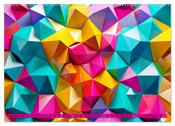 Produktbild: Patchwork - Farben und Formen (Wandkalender 2026 DIN A2 quer), CALVENDO Monatskalender