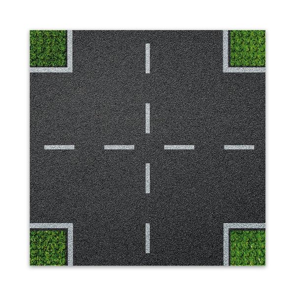Produktbild: BRIXIES 225007 - Platte 32 x 32 Kreuzung , Fotorealistische Bauplatte, 1 St&uuml;ck