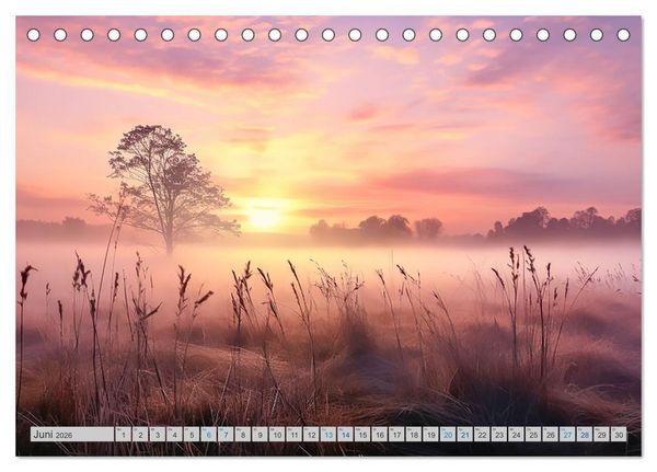 Produktbild: Magische Nebelmomente (Tischkalender 2026 DIN A5 quer), CALVENDO Monatskalender