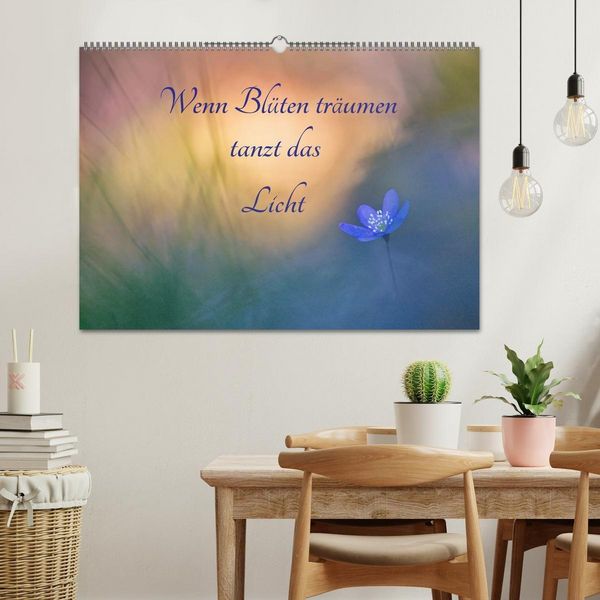 Produktbild: Wenn Bl&uuml;ten tr&auml;umen tanzt das Licht (Wandkalender 2027 DIN A2 quer), CALVENDO Monatskalender