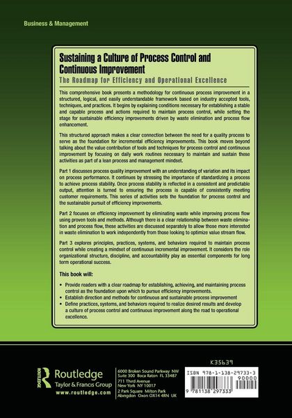 Produktbild: Sustaining a Culture of Process Control and Continuous Improvement