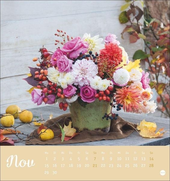 Produktbild: Herzliche Blumengr&uuml;&szlig;e Postkartenkalender 2027