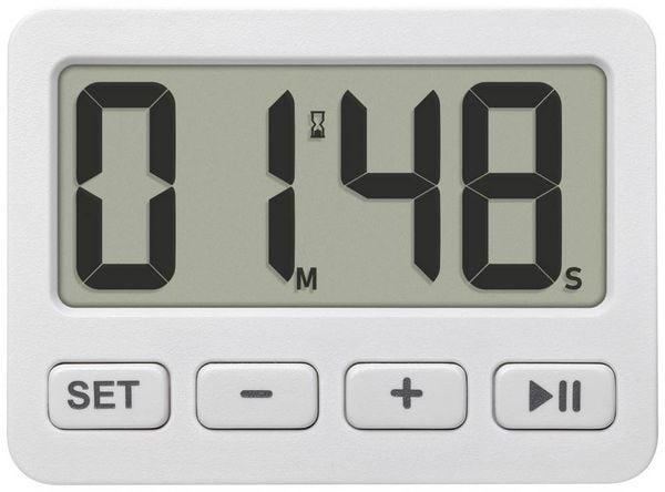 Produktbild: TFA Dostmann 60.2036.02 Quarz Wecker Wei&szlig; Alarmzeiten 1 1 Timerzeit