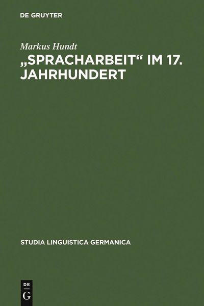 Produktbild: "Spracharbeit" im 17. Jahrhundert