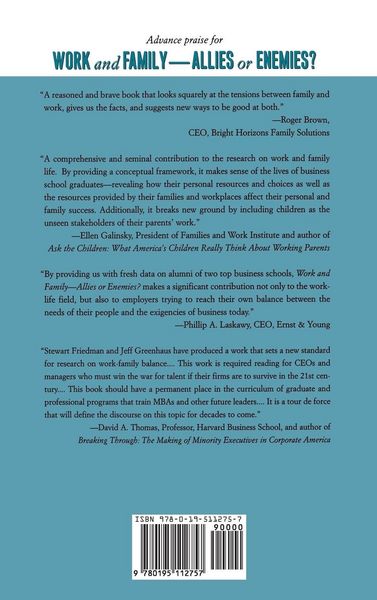 Produktbild: Work and Family--Allies or Enemies?