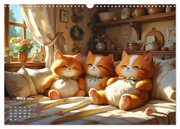 Produktbild: Kuscheliges & Knuddeliges (Wandkalender 2026 DIN A3 quer), CALVENDO Monatskalender