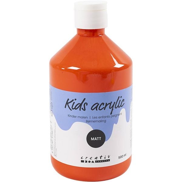 Produktbild: Creativ Company Acrylfarbe Matt, Orange, 500 ml/ 1 Fl.