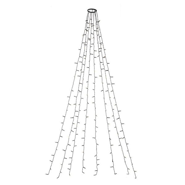 Produktbild: Idena Lichterkette NewTec Weihnachtsbaum-Überwurf 200 LED warmweiß für Innen & Außen