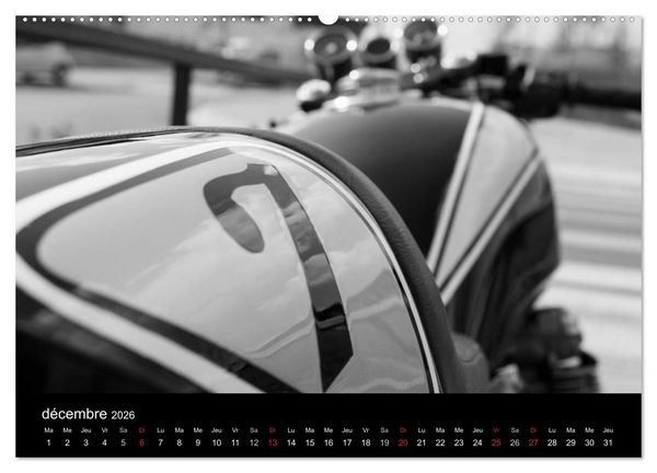 Produktbild: Une moto de caract&egrave;re (Calendrier mural 2026 DIN A2 vertical) calendrier de bureau