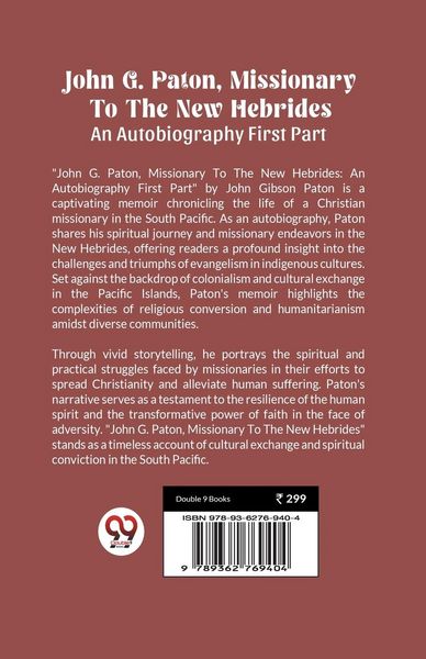 Produktbild: John G. Paton, Missionary To The New Hebrides An Autobiography First Part