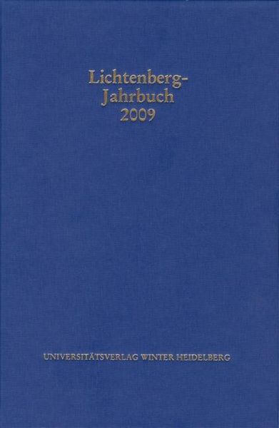 Produktbild: Lichtenberg-Jahrbuch 2009