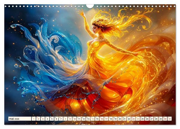 Produktbild: &Eacute;l&eacute;gance captivante (Calendrier mural 2026 DIN A3 vertical), CALVENDO calendrier mensuel