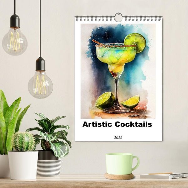 Produktbild: Artistic cocktails (Wall Calendar 2026 DIN A4 portrait), CALVENDO 12 Month Wall Calendar