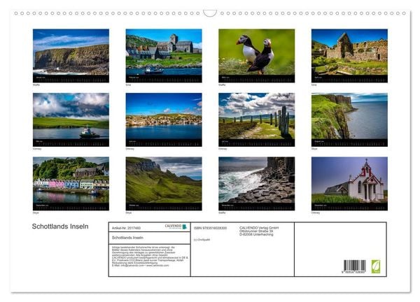 Produktbild: Schottlands Inseln (Wandkalender 2026 DIN A2 quer), CALVENDO Monatskalender