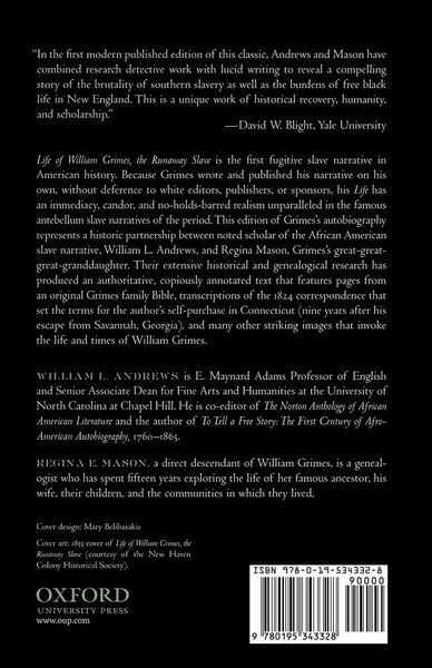 Produktbild: Life of William Grimes, the Runaway Slave