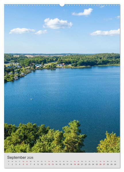 Produktbild: An den gro&szlig;en Seen der Mecklenburgischen Seenplatte (hochwertiger Premium Wandkalender 2026 DIN A2 hoch), Kunstdruck in Hochglanz