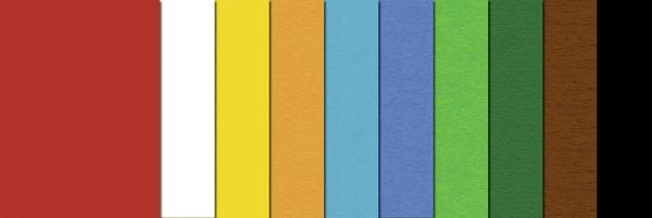Produktbild: URSUS Basispapiere Tonkarton-Bastelmappe, 220 g/m&sup2;, Format 23 x 33 cm, 10 Blatt sortiert