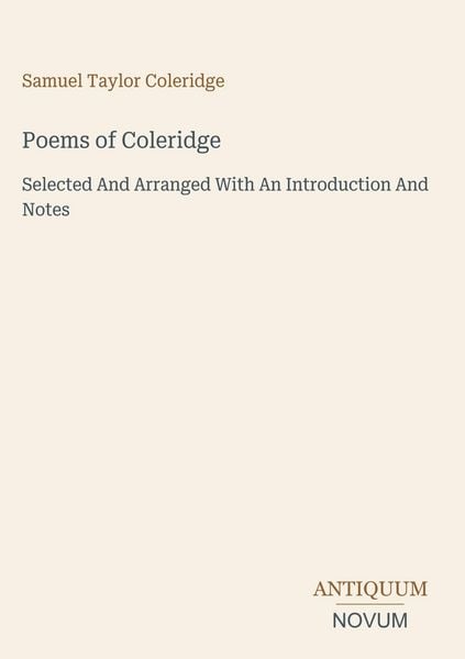 Produktbild: Poems of Coleridge