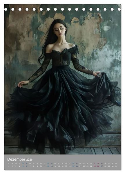 Produktbild: M&auml;rchenhafte Ballerina (Tischkalender 2026 DIN A5 hoch), CALVENDO Monatskalender