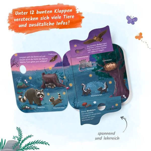 Produktbild: Tr&ouml;tsch Pappenbuch mit Klappen Mein erstes Klappenbuch Tiere im Wald Wer lebt wo?