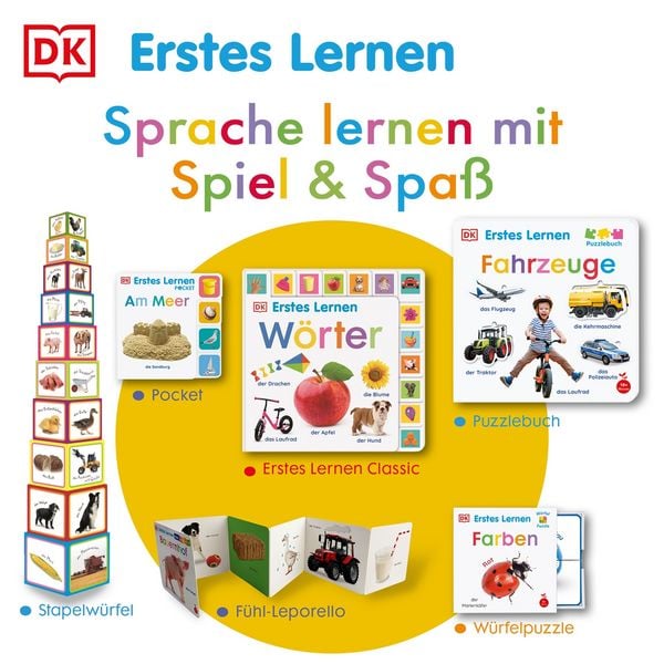Produktbild: Erstes Lernen W&uuml;rfelpuzzle. Haustiere