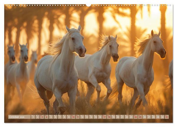 Produktbild: White Horses in Splendor (Wall Calendar 2026 DIN A2 landscape), CALVENDO 12 Month Wall Calendar