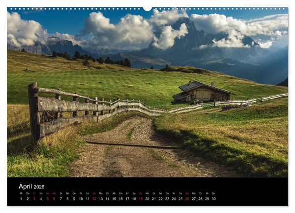 Produktbild: Von Venetien nach S&uuml;dtirol (Wandkalender 2026 DIN A2 quer), CALVENDO Monatskalender