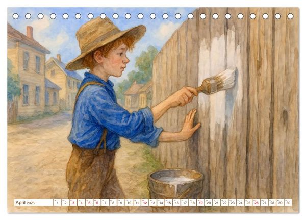 Produktbild: Mark Twain (Tischkalender 2026 DIN A5 quer), CALVENDO Monatskalender