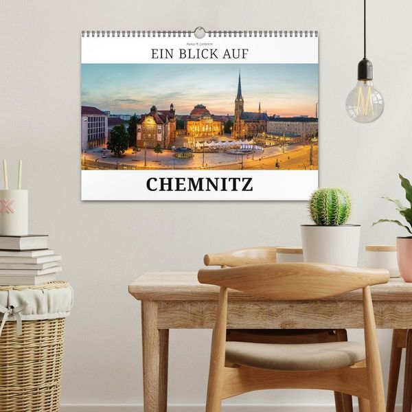 Produktbild: Ein Blick auf Chemnitz in Farbe (Wandkalender 2027 DIN A3 quer), CALVENDO Monatskalender