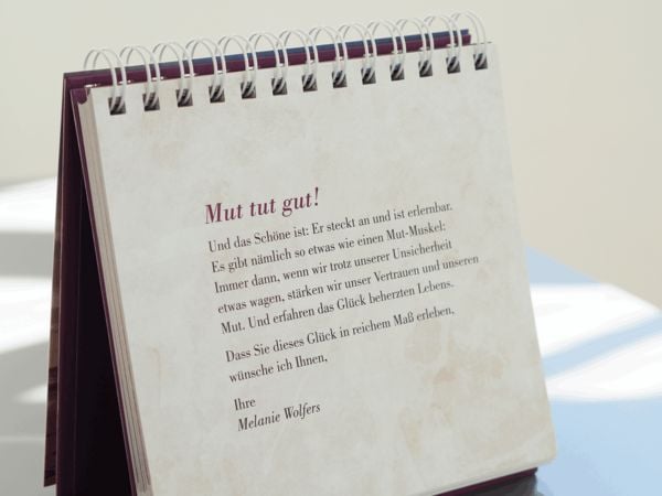 Produktbild: Wochenkalender 2027: Mutig leben