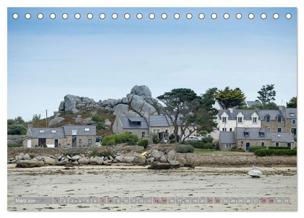 Produktbild: Momente einer Reise - Bretagne (Tischkalender 2026 DIN A5 quer), CALVENDO Monatskalender